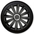 Miniaturebillede af Spyder Pro hjulkapselsæt sort 14 tommer