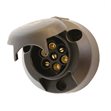 Miniaturebillede af 7-polet sort hunstik plastik