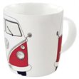 Miniaturebillede af Krus VW T1 bus motiv rød