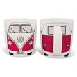 Miniaturebillede af Krus VW T1 bus motiv rød