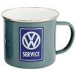 Miniaturebillede af Turkis Emaljekrus 500ml. Motiv: VW Service VW T1 bus 