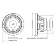 Miniaturebillede af Alpine S2-W8D4 8" S-Series subwoofer dobbelt 4 ohm