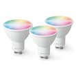 Miniaturebillede af Caliber GU10 Smart Home 3 pack LED pære hvid/multicolor