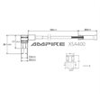 Miniaturebillede af Ampire XSA400 sikringsadapter til MICRO2-sikring 10A
