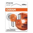 Miniaturebillede af Osram Original PY21W 12V autopærer 2 stk