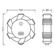 Miniaturebillede af Osram LEDguardian Road Flare LED advarselslys
