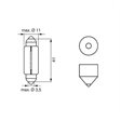 Miniaturebillede af Bosch Pure Light pære C10W 12V 2 stk