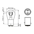Miniaturebillede af Bosch Longlife pære P21/5W 12V 2 stk