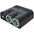 Miniaturebillede af Strømudtag med 2+USB til skruemontering