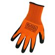 Miniaturebillede af Black and Decker arbejdshandsker str L orange