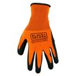 Miniaturebillede af Black and Decker arbejdshandsker str L orange