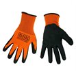 Miniaturebillede af Black and Decker arbejdshandsker str L orange
