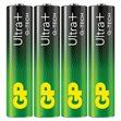 Miniaturebillede af GP Ultra Plus Alkaline AAA-batteri 4-pak
