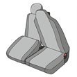 Miniaturebillede af Sædeovertræk passagerside Master III 2010-