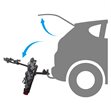 Miniaturebillede af Buzzrack Scorpion Lite cykelholder til 3 el-cykler