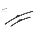 Miniaturebillede af Bosch AeroTwin Retro fit AR534S viskerblade til forrude 530mm og 380mm to stk