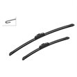 Miniaturebillede af Bosch AeroTwin retro fit AR552S viskerblade til forrude 550 og 400 mm 2 stk.