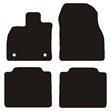 Miniaturebillede af Luksus velourmåtter Toyota bZ4X (EA10) 2022-