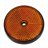 Refleks rund gul 68 mm 2 stk