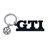 Produktbillede af VW GTI nøglering m. logo vedhæng, sort