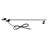 Produktbillede af Universal antenne AM/FM DIN sort 118 cm.